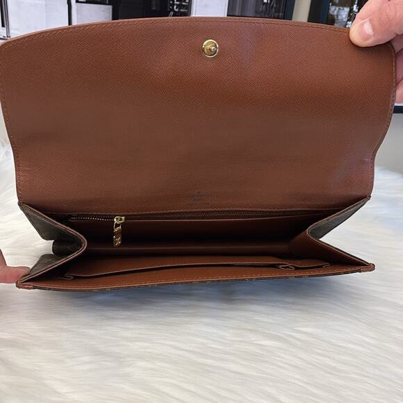 LOUIS VUITTON MONOGRAM POCHETTE DAM GM CLUTCH HANDBAG - Picture 6 of 15